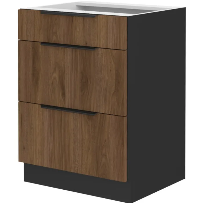 Bas 60 cm Casserolier Monza noyer