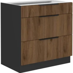 Bas 80 cm Casserolier Monza noyer
