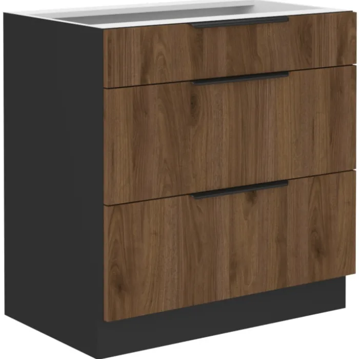 Bas 80 cm Casserolier Monza noyer