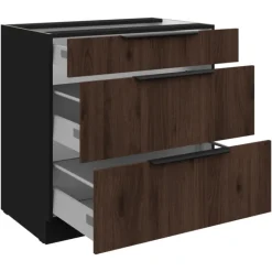 Bas 80 cm Casserolier Monza noyer