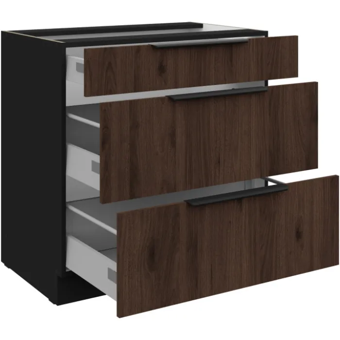 Bas 80 cm Casserolier Monza noyer