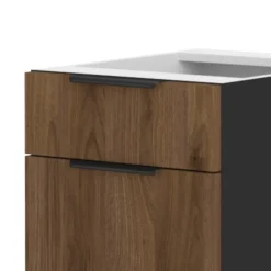 Bas 60 cm 3 tiroirs Monza noyer