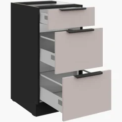 Bas 3 tiroirs 40 cm - Arona décor cachemire