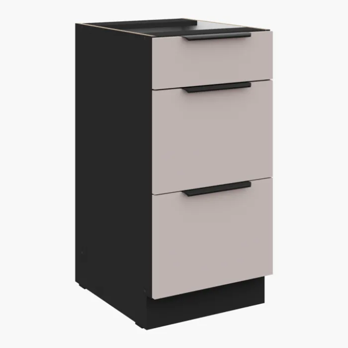 Bas 3 tiroirs 40 cm - Arona décor cachemire