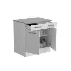 Bas 80 2T/2P Eko blanc