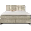 Beatrice - Lit box complet 180 x 200 cm Chenille beige