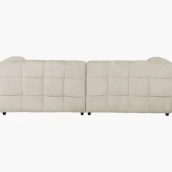Big sofa 3 places fixe Flare en tissu Beige