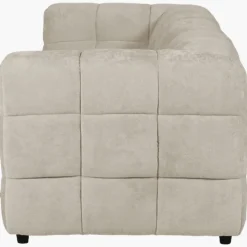 Big sofa 3 places fixe Flare en tissu Beige