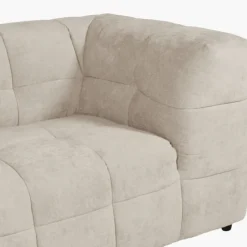 Big sofa 3 places fixe Flare en tissu Beige