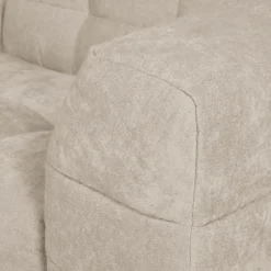 Big sofa 3 places fixe Flare en tissu Beige
