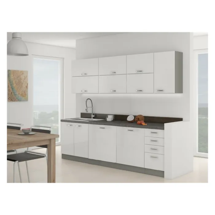 Bloc de cuisine Bianka 240cm