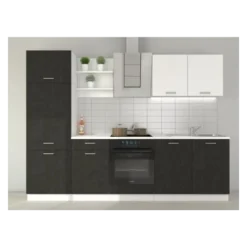 Bloc de cuisine Prego 270cm Béton