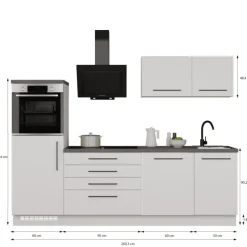Bloc de cuisine sans éléctromenager Novacool