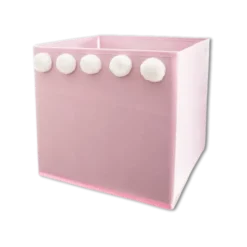 Boite de rangement 158710A pompon rose