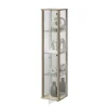 Bora vitrine chêne et miroir 109-505