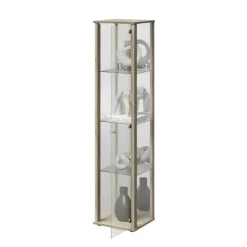 Bora vitrine chêne et miroir 109-505