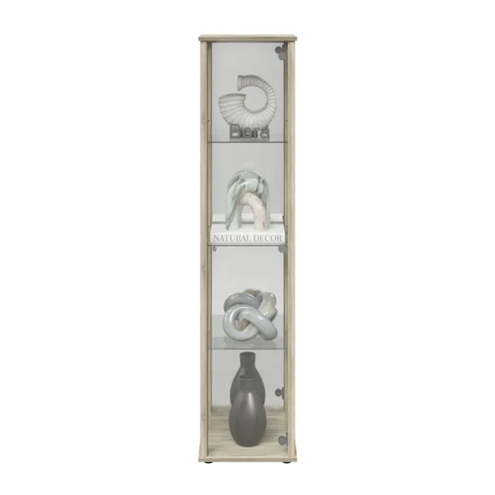 Bora vitrine chêne et miroir 109-505