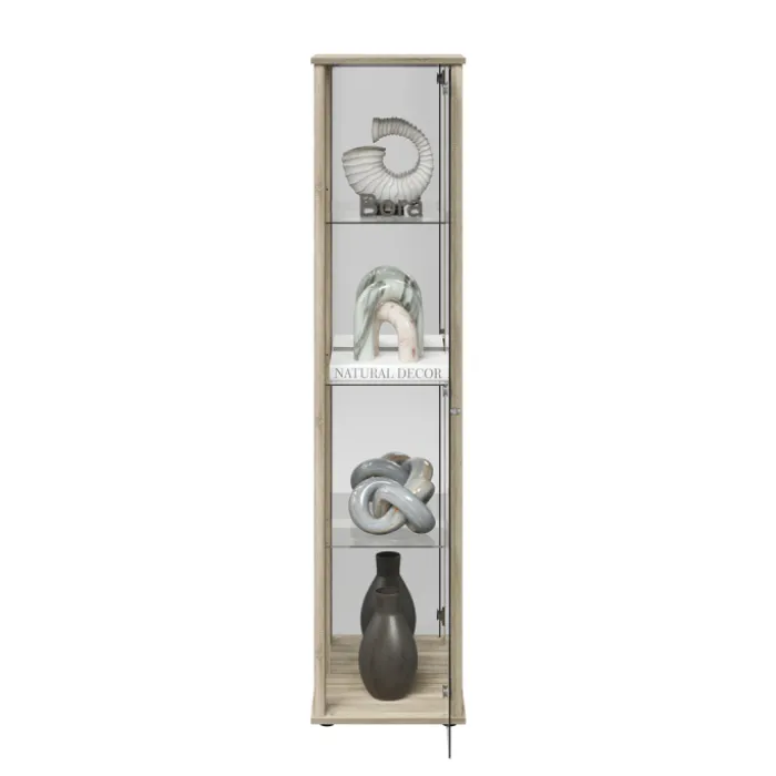 Bora vitrine chêne et miroir 109-505