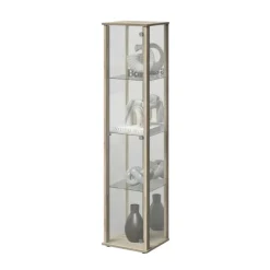 Bora vitrine chêne et miroir 109-505