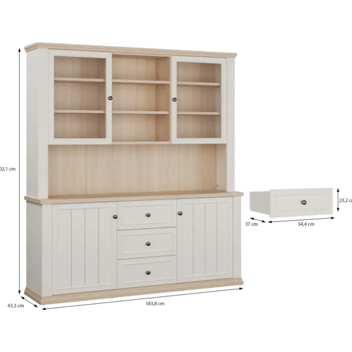 Buffet 4 portes haut + bas Pontypool Q,214