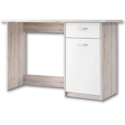 Bureau Balios chêne cendre/blanc