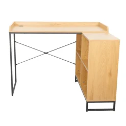 Bureau d'angle avec étagères ELIO