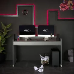 Bureau Kellon gris foncé