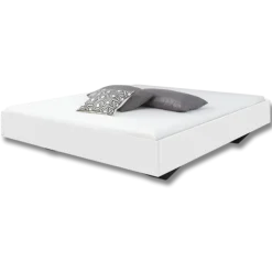 Cadre de lit blanc mat 180 cm x 200 cm Phoenix