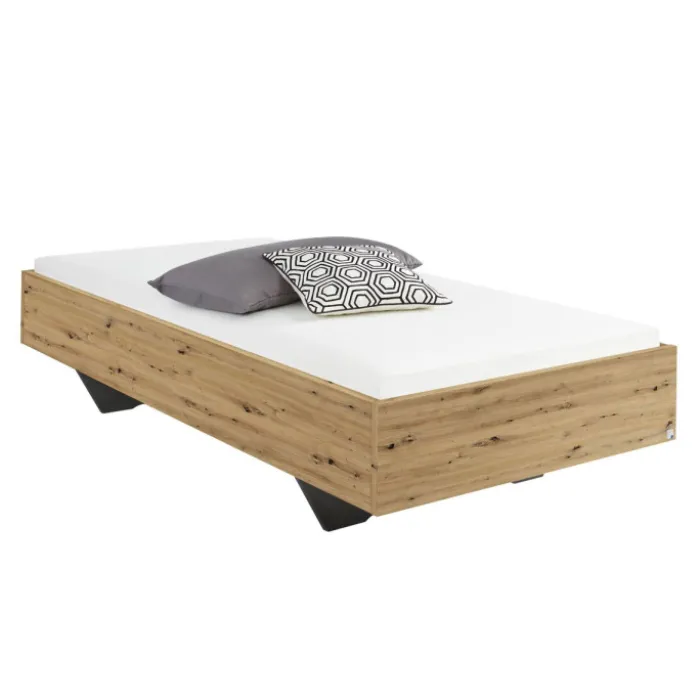 Cadre de lit Phoenix 120 cm en décor chêne artisan