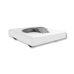 Cadre de lit 140x200 Phoenix blanc brillant