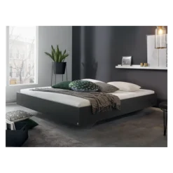 Cadre de lit 160x200 Phoenix gris métal