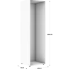 Caisson Casa HT204cm - L 60 cm blanc