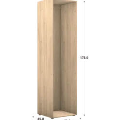 Caisson Casa HT 175 cm - L60cm - P45 cm Chêne hickory