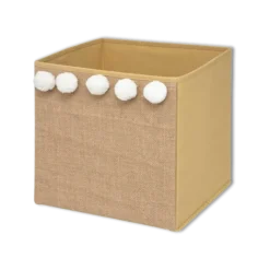 Caisson de rangement 174304 pompon jute