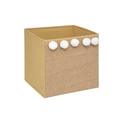 Caisson de rangement 174304 pompon jute