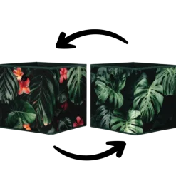 Caisson en tissu Jungle fleur 004228
