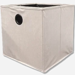 Caisson en tissu velours cotelé beige 003753