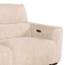 Canapé 2,5 cm Lucie beige 2 relax éléctriques