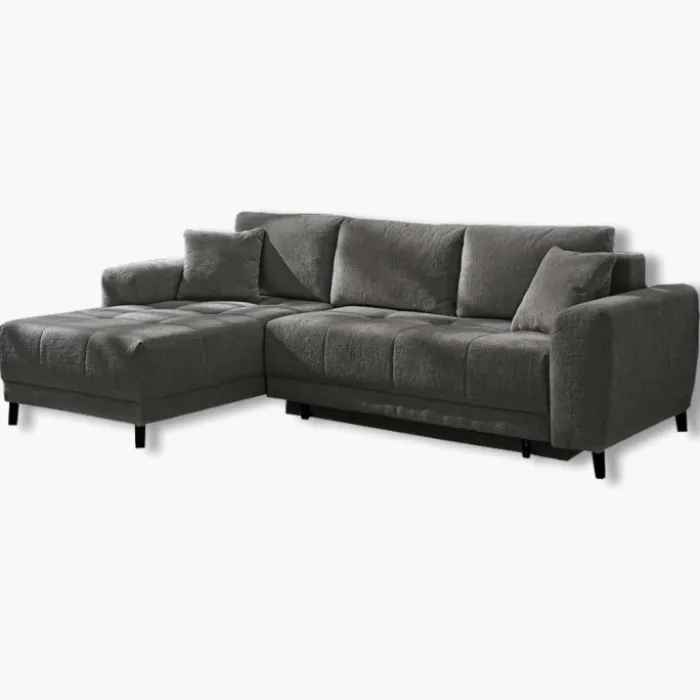 Canapé convertible Beverly chenille gris foncé