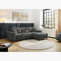 Canapé convertible Beverly chenille gris foncé