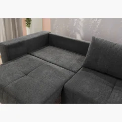 Canapé convertible gris anthracite