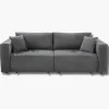 Canapé convertible Gris foncé