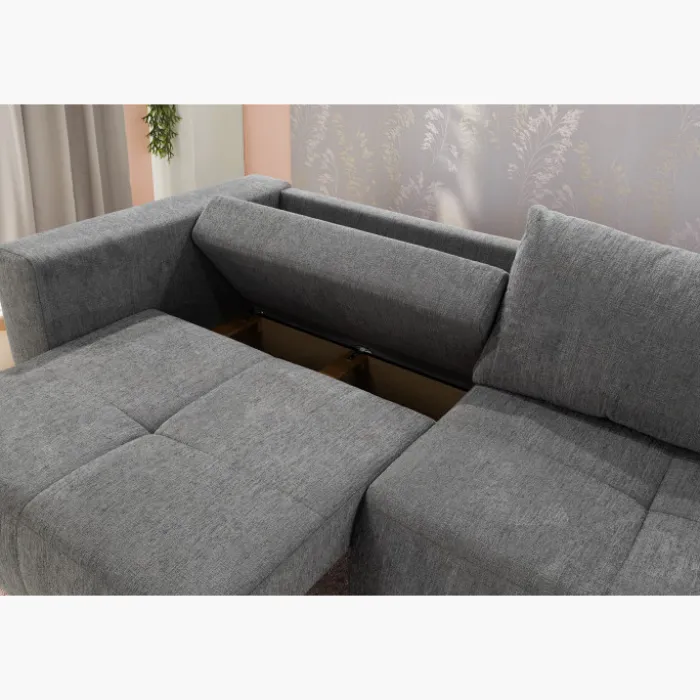 Canapé convertible Gris foncé