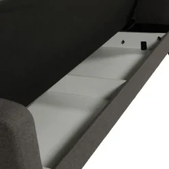 Canapé convertible gris Lamina Sofa tissu gris