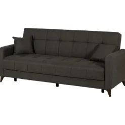 Canapé convertible gris Lamina Sofa tissu gris