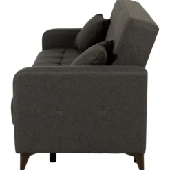 Canapé convertible gris Lamina Sofa tissu gris