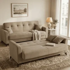 Canapé convertible Hugo Beige