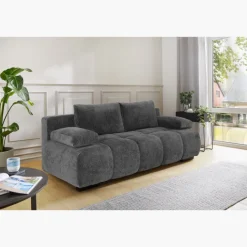 Canapé convertible Reno gris foncé ( 410 / 09 )