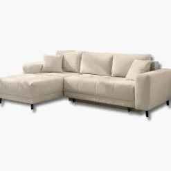 Canapé d'angle convertible Beverly beige