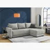 Canapé d'angle convertible coffre Venezia gris